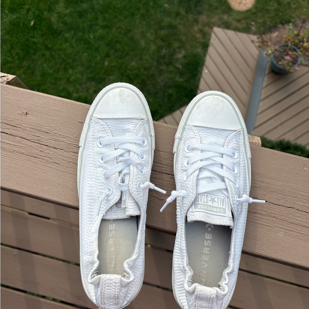 Converse Classic White Textured Sneakers